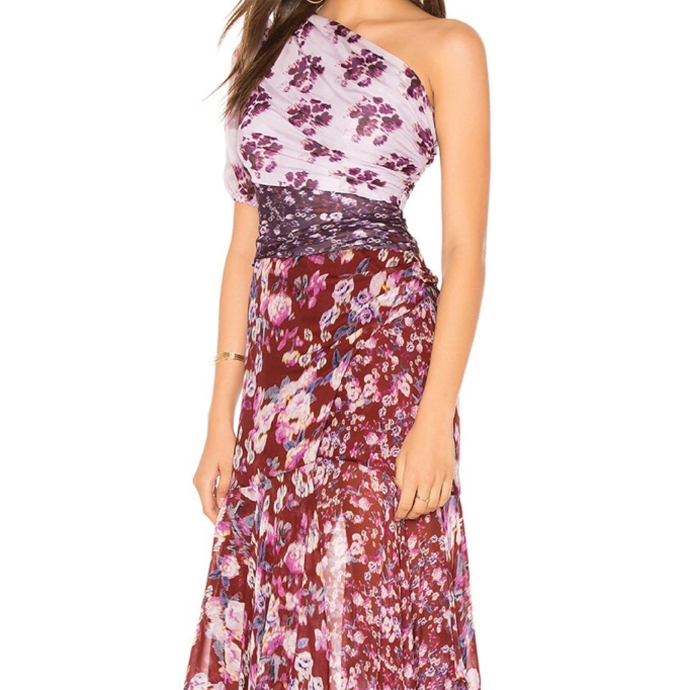 AMUR Laura One Shoulder Dress In Purple SIZE 6